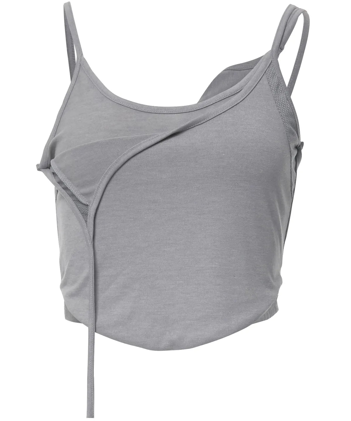 Layered Sculpt Top (Gray)
