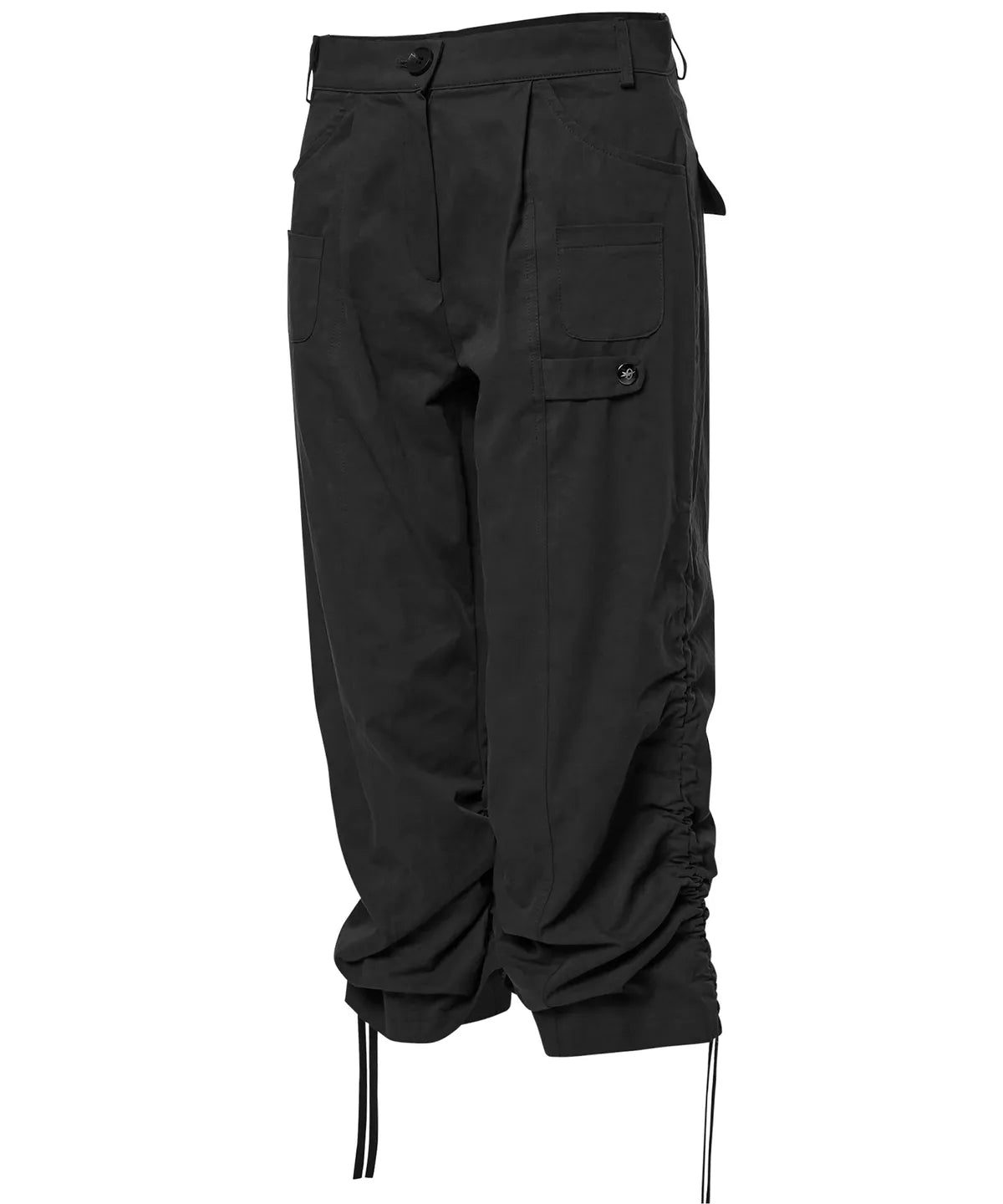 Structured Capri Pants (Black)