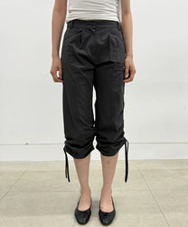 Structured Capri Pants (Black)