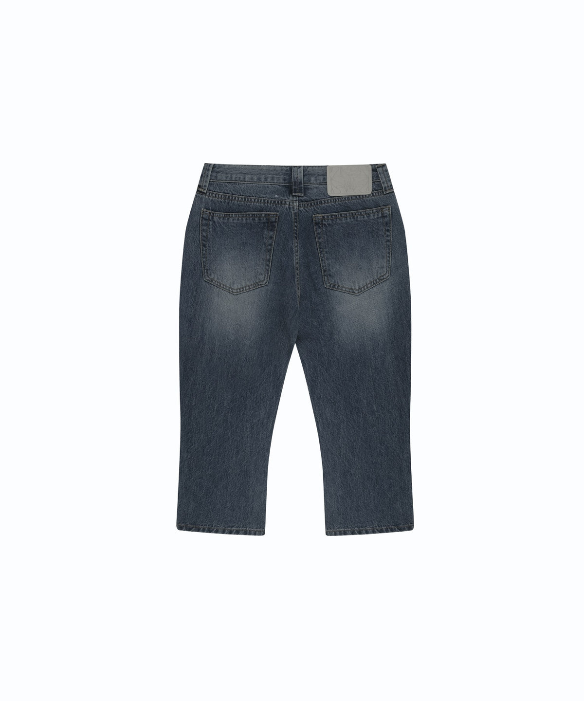 Split Pocket Capri Jeans (Blue)