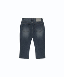 Split Pocket Capri Jeans (Blue)