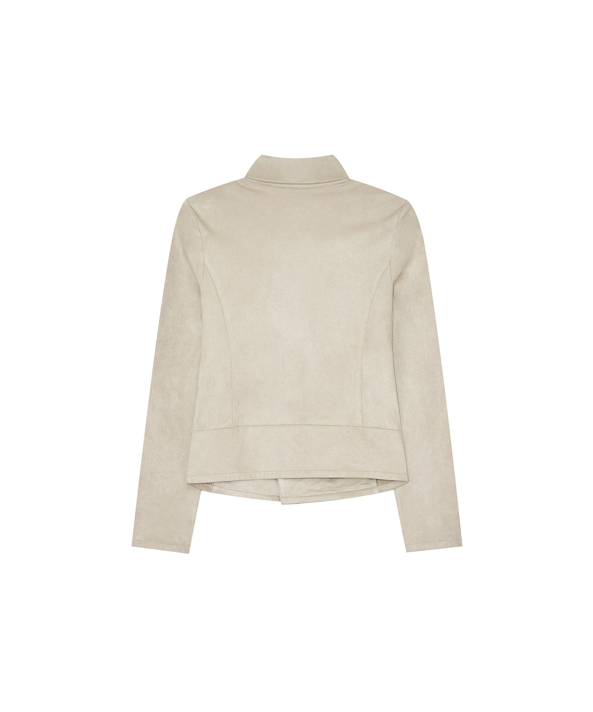 Asymmetric Zip Napoleon Jacket (Light Gray)