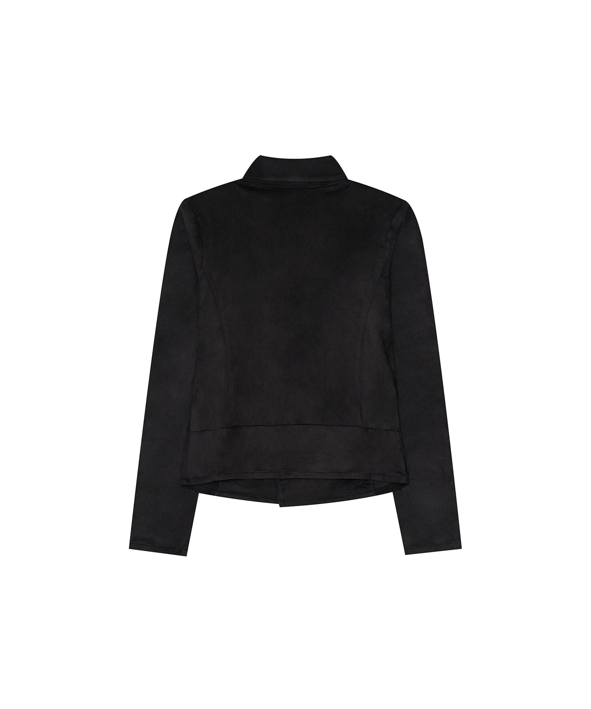 Asymmetric Zip Napoleon Jacket (Black)