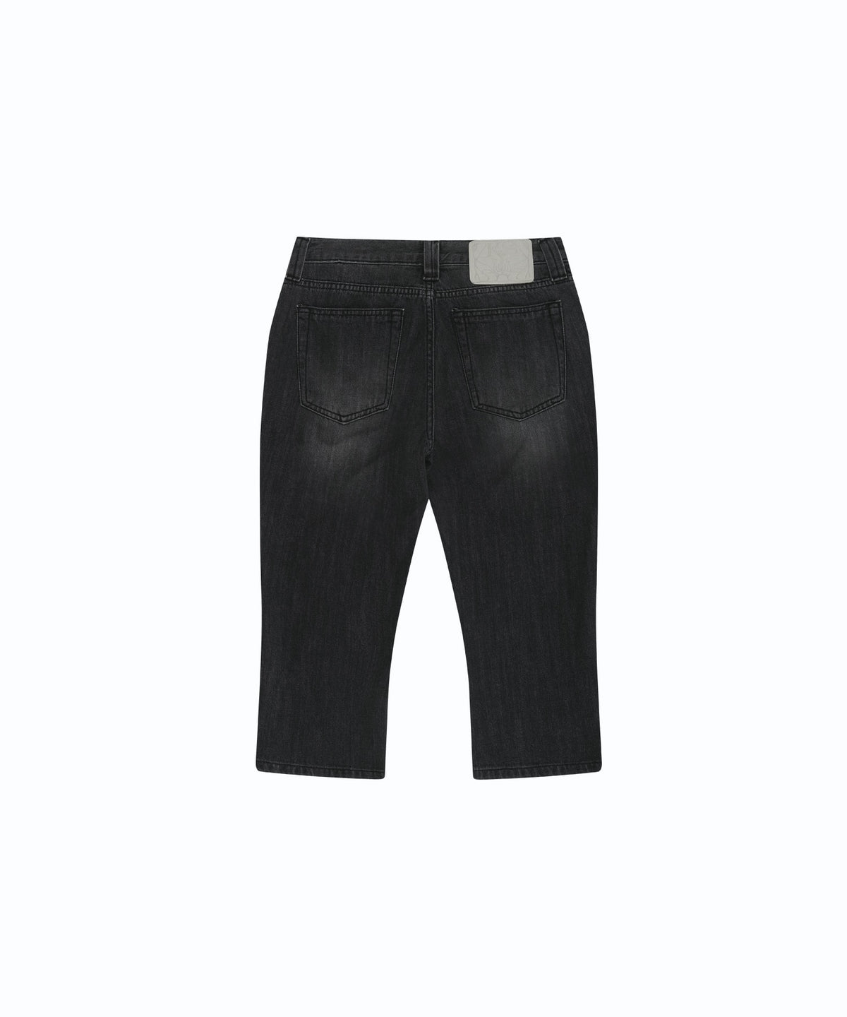 Split Pocket Capri Jeans (Black)