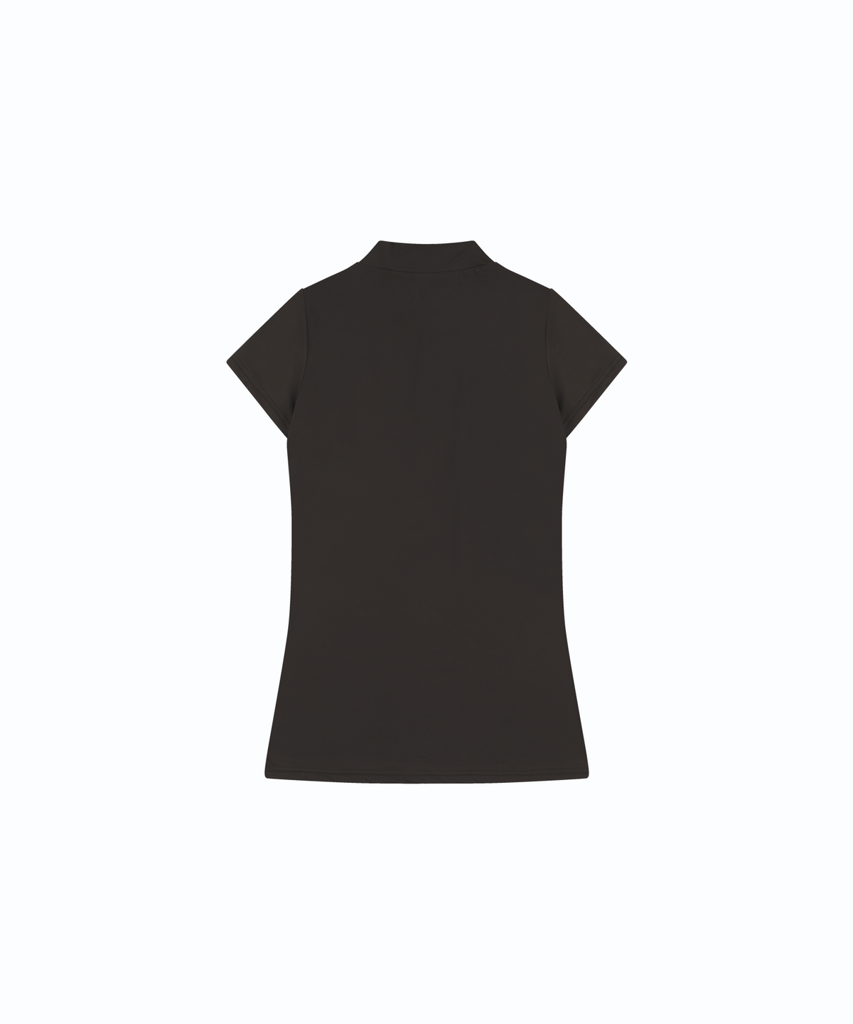 Sleek Deep V Neck T-Shirt (Brown)