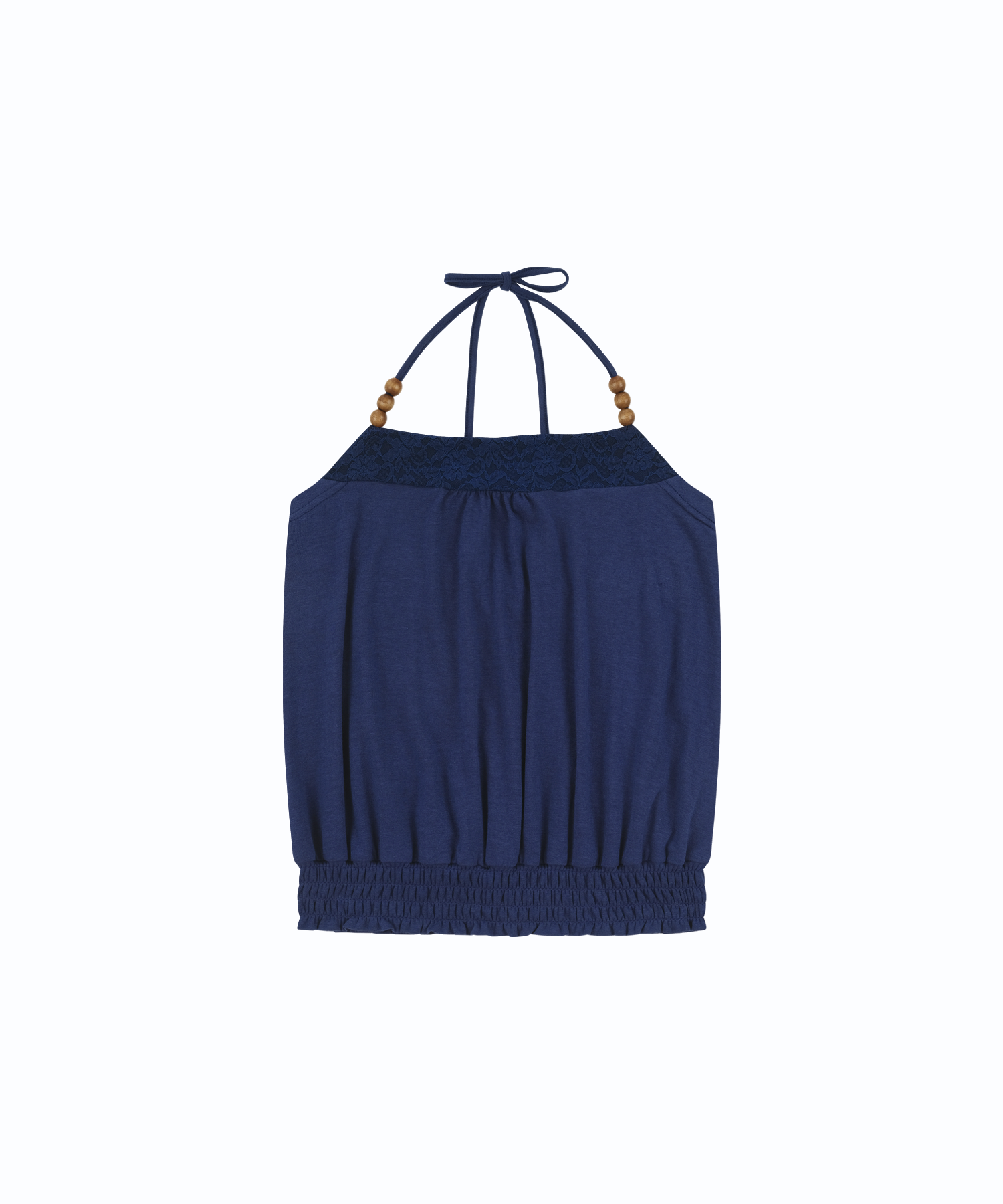 Beadwork Halter Top (Deep Blue)