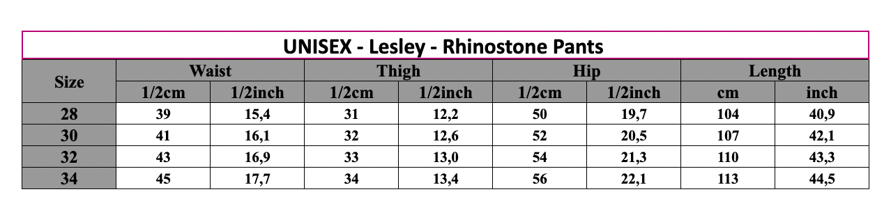 Lesley - Rhinostone Pants