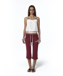 Beadwork Halter Top (White)