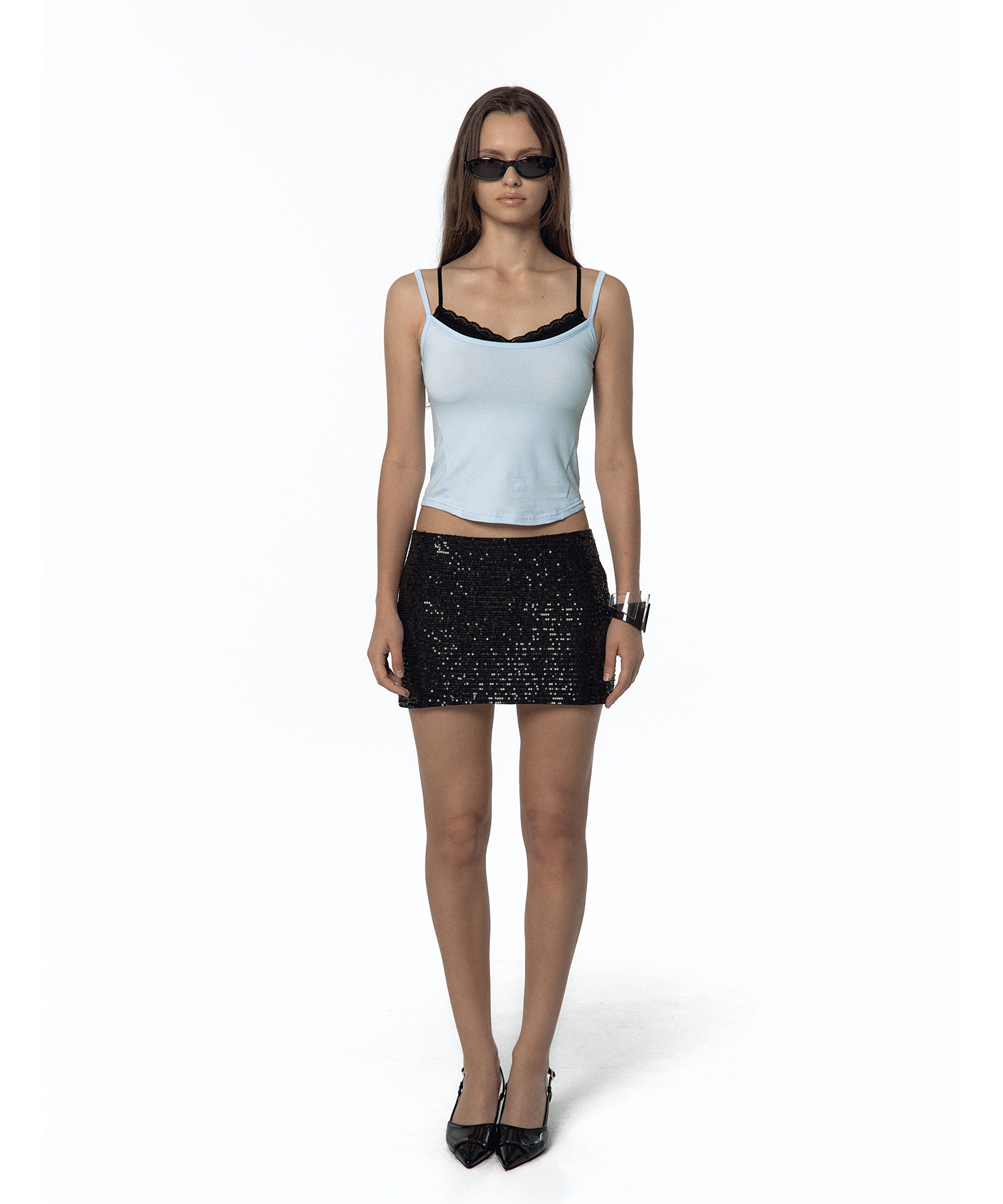 Nessa Lace Top (Skyblue-Black)