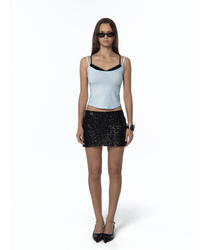 Nessa Lace Top (Skyblue-Black)