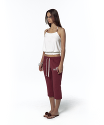 Beadwork Halter Top (White)