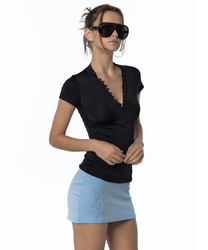 Lily Mini Skirt Pants (Pog Blue)
