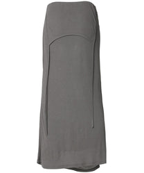 Asymmetrical Draped Long Skirt