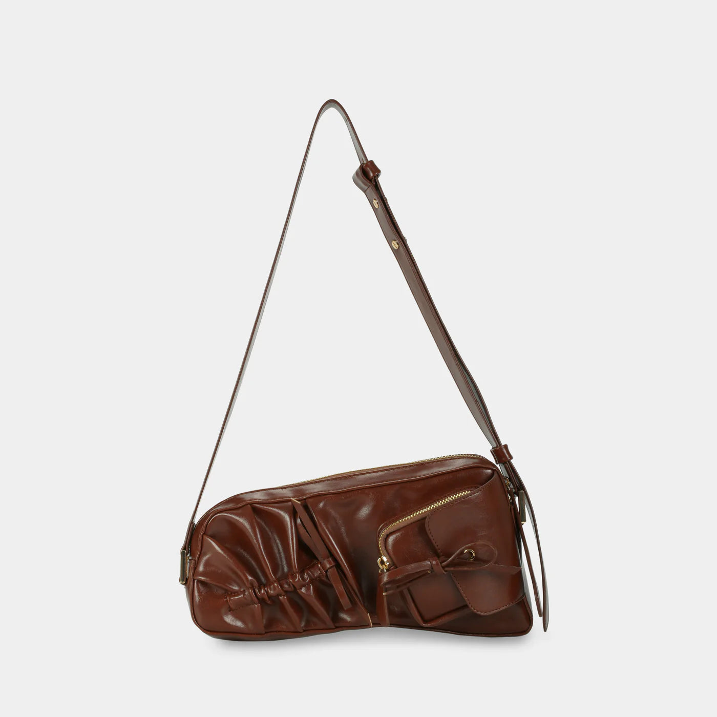 Freely Bag With Bow (Dark Brown)