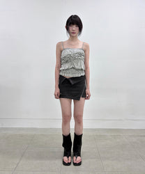 Asymmetrical Folded Skirt (Black)