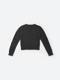 WMNS Dark Gray Brushed Knit Sweater