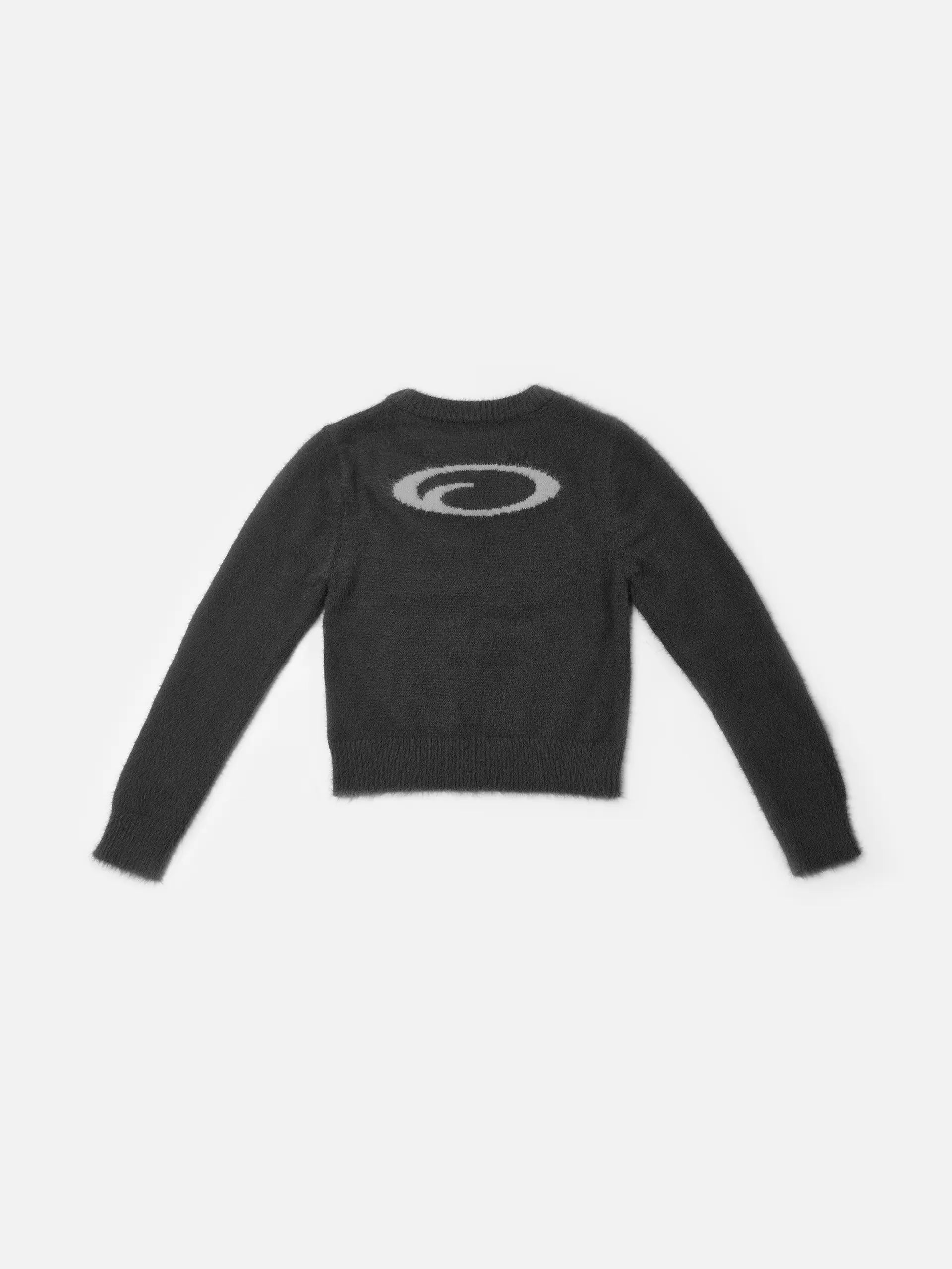 WMNS Dark Gray Brushed Knit Sweater