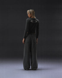WMNS Dark Gray Brushed Knit Sweater