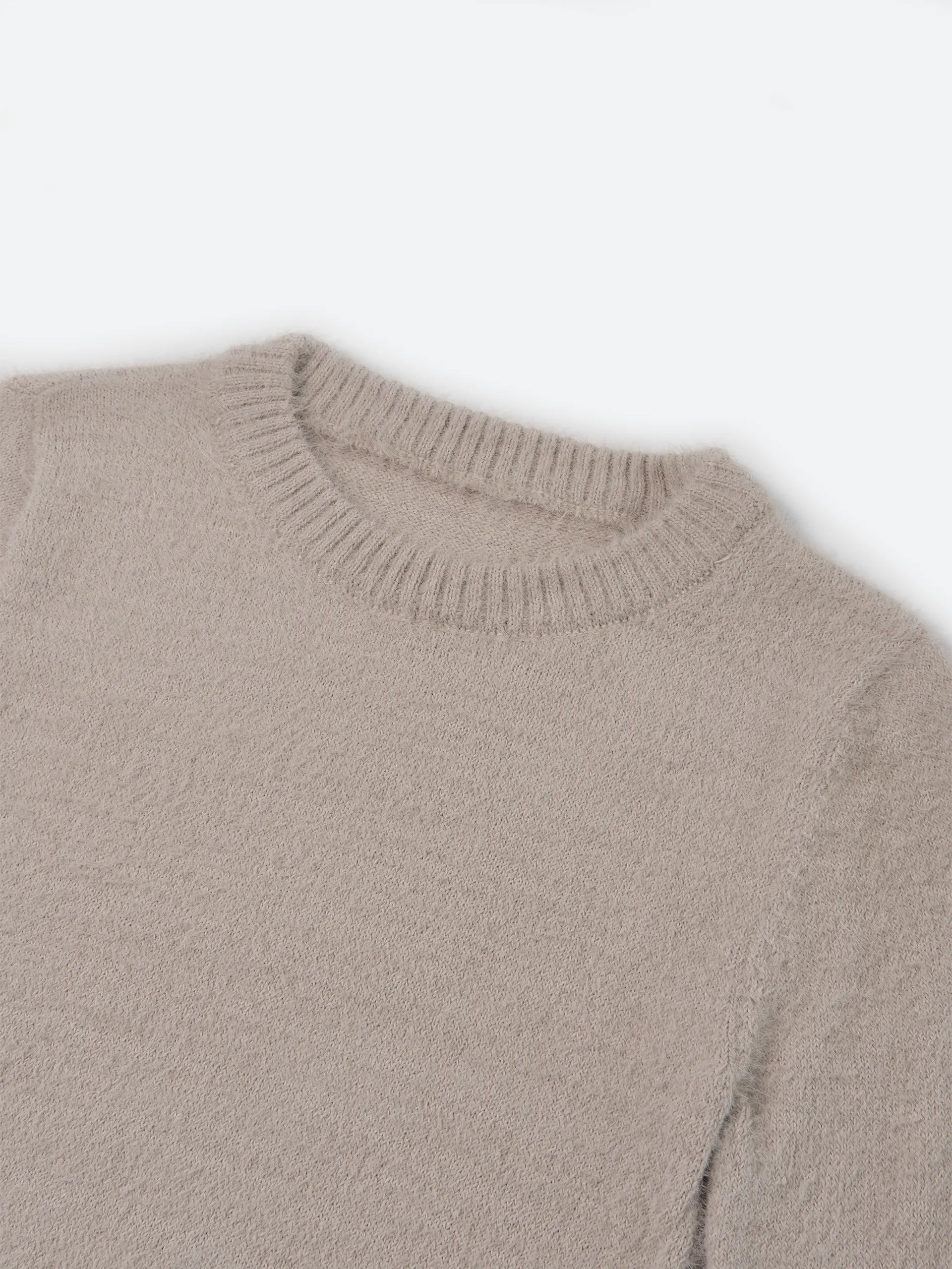 FRAGILE® WMNS Ivory Brushed Knit Sweater