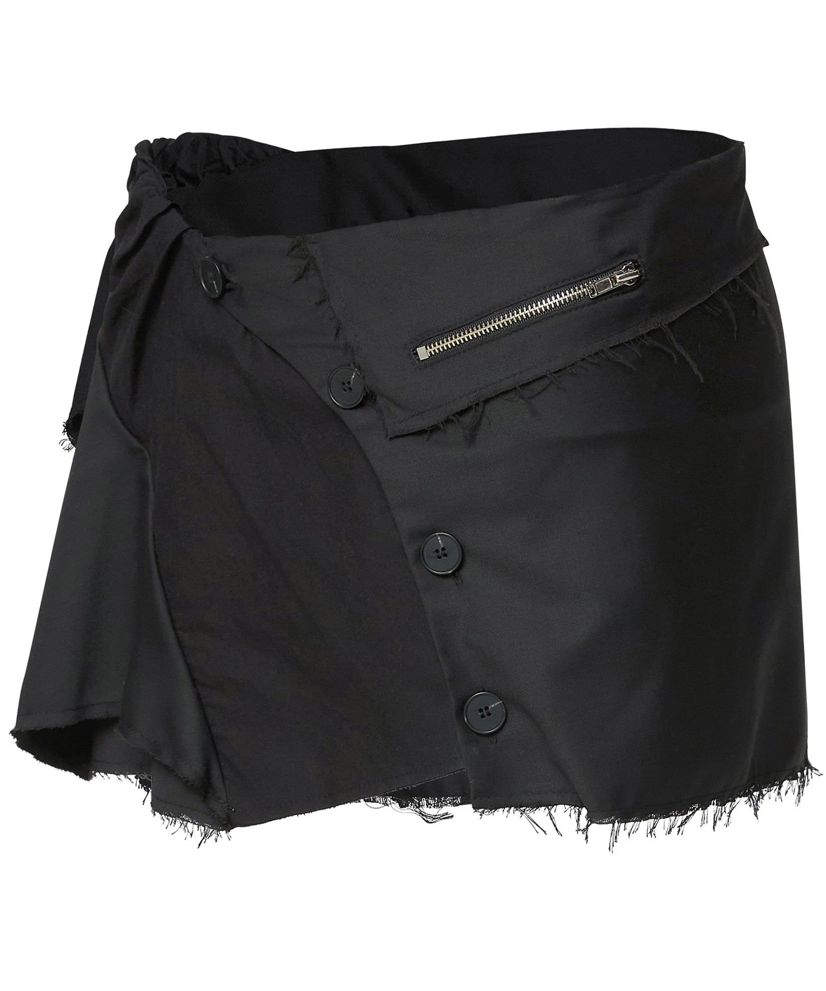 Asymmetrical Layered Mini Skirt