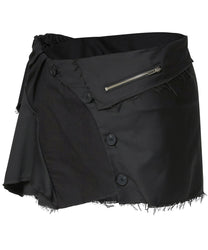 Asymmetrical Layered Mini Skirt