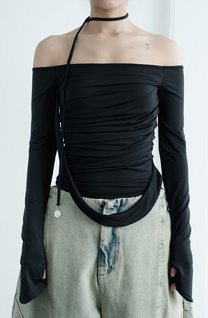 Melvin Long Sleeve Top (Black)