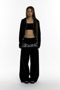 Yantra Slim Hood Zip-up (Black)