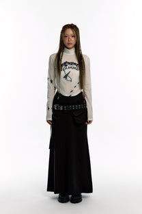 Oriental Highneck Mesh Top