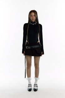 Yantra Back Hole Bodysuit (Black)