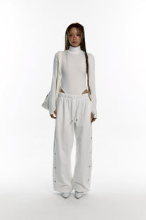 Yantra Back Hole Bodysuit (White)