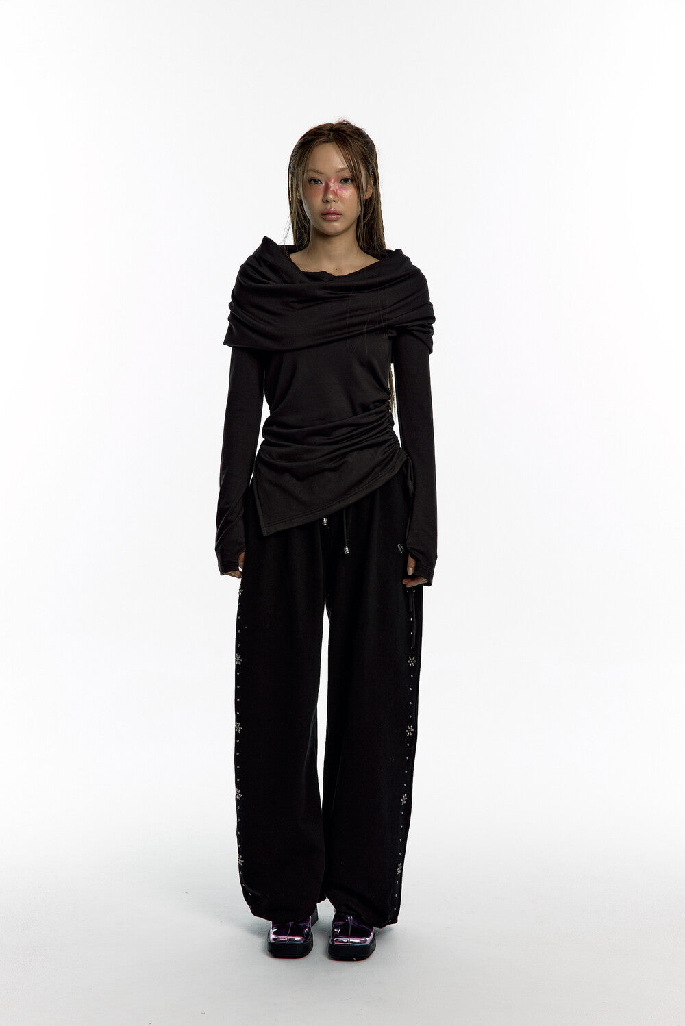 Kashiko Comfy : Monk Trousers (Black)