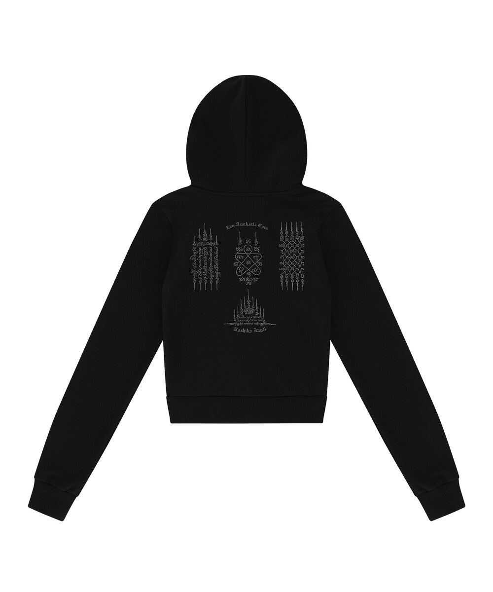 Yantra Slim Hood Zip-up (Black)