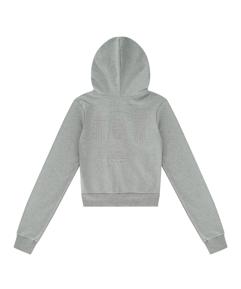 Yantra Slim Hood Zip-up (Gray)