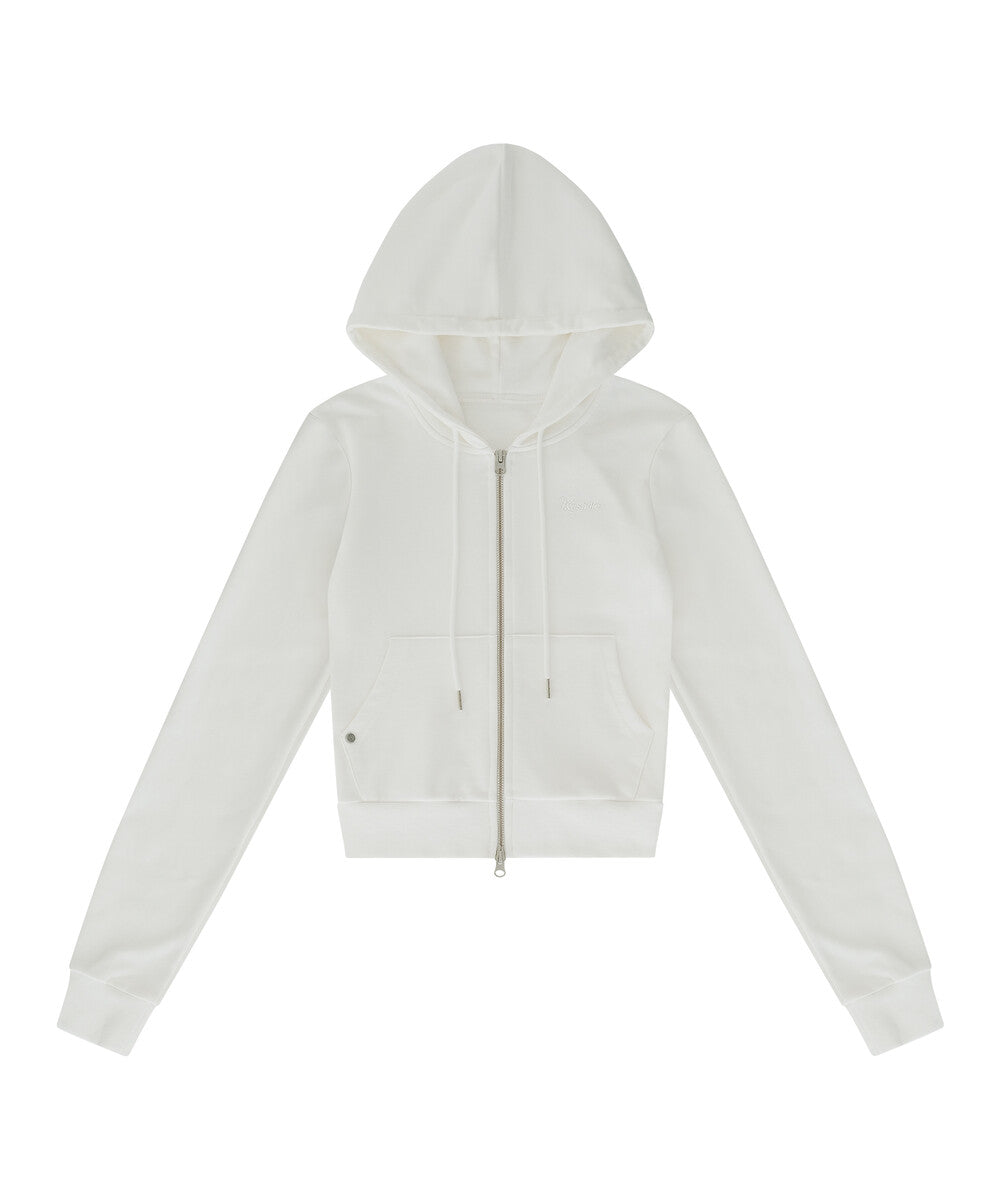 Yantra Slim Hood Zip-up (White)