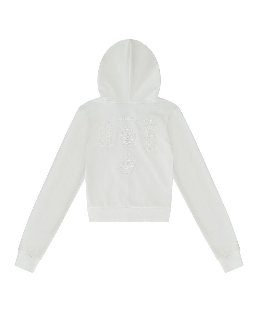 Yantra Slim Hood Zip-up (White)