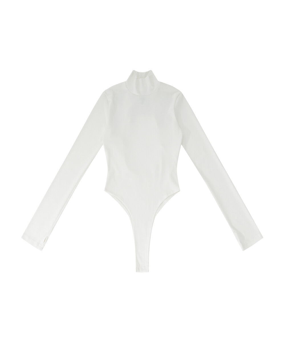 Yantra Back Hole Bodysuit (White)