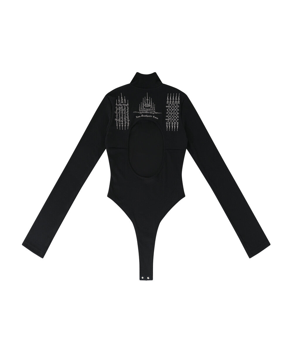 Yantra Back Hole Bodysuit (Black)