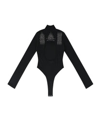 Yantra Back Hole Bodysuit (Black)