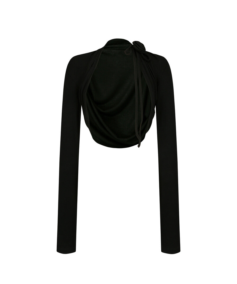 Rose Bolero Cardigan (Black)