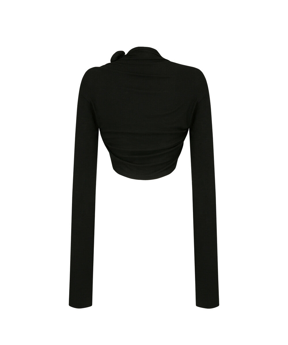 Rose Bolero Cardigan (Black)