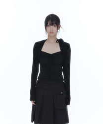 Rose Bolero Cardigan (Black)