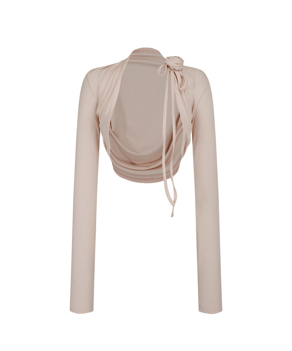 Rose Bolero Cardigan (Pink)