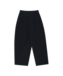 Pintuck Asymmetric Trousers (Stripe)