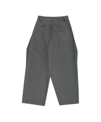 Pintuck Asymmetric Trousers (Gray)