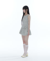 Fairy Ribbon Bubble Skirt (Checked)