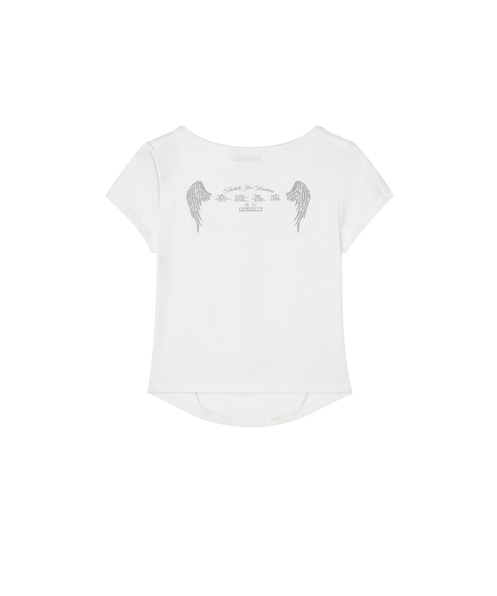 Zen Button Henley Neck Top (White)