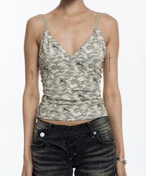 Cozy Camisole Top (Warm Camo)