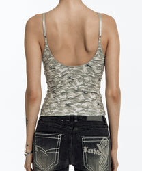 Cozy Camisole Top (Warm Camo)