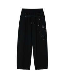 Zenu Belt Sweat Pants (Black)