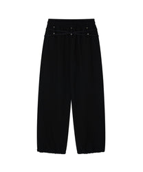 Zenu Belt Sweat Pants (Black)